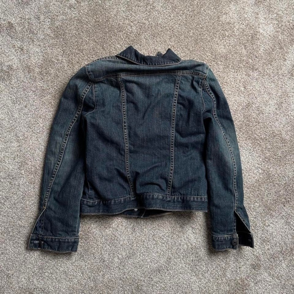 GAP KNIT SWEATER-LINED DENIM JACKET - Picture 5 of 5